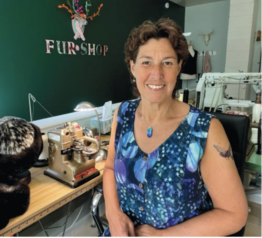 Christy Ruby in her studio