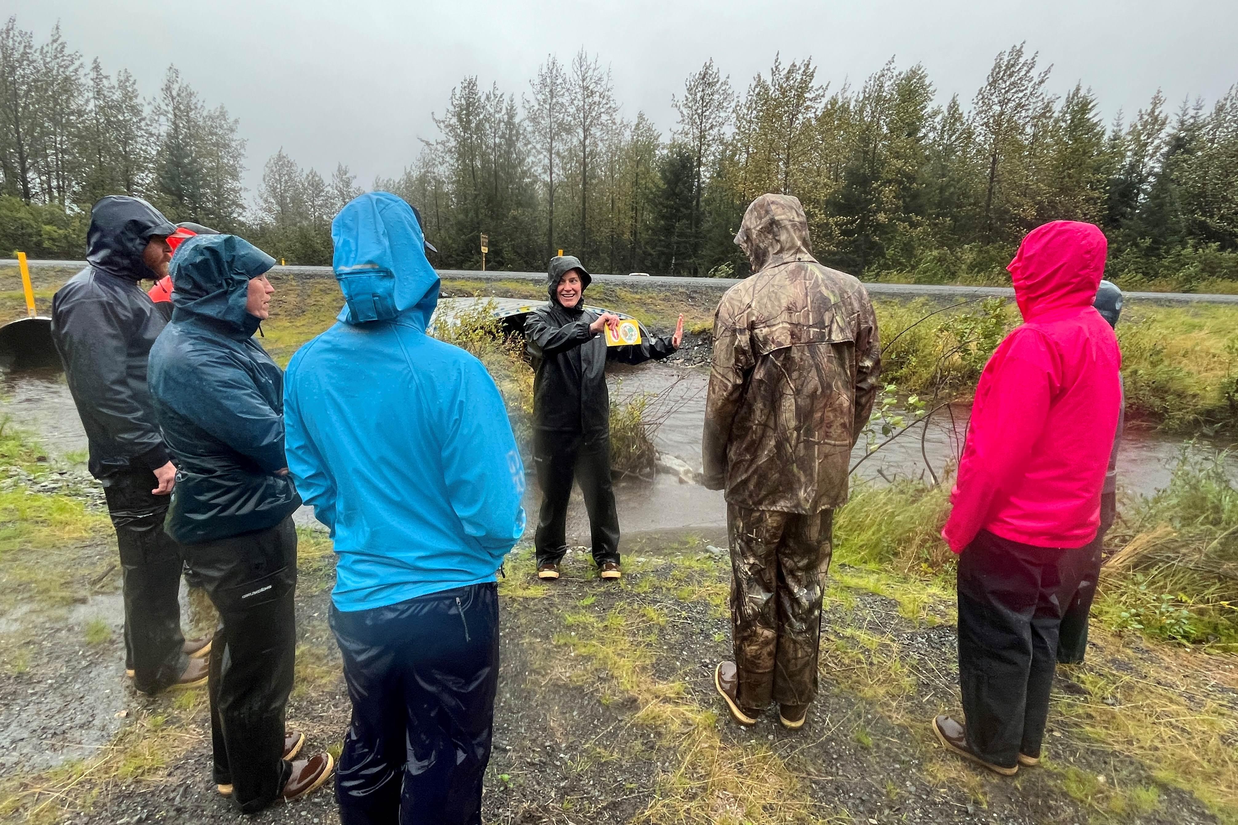 Kate Morse leads tour of culverts