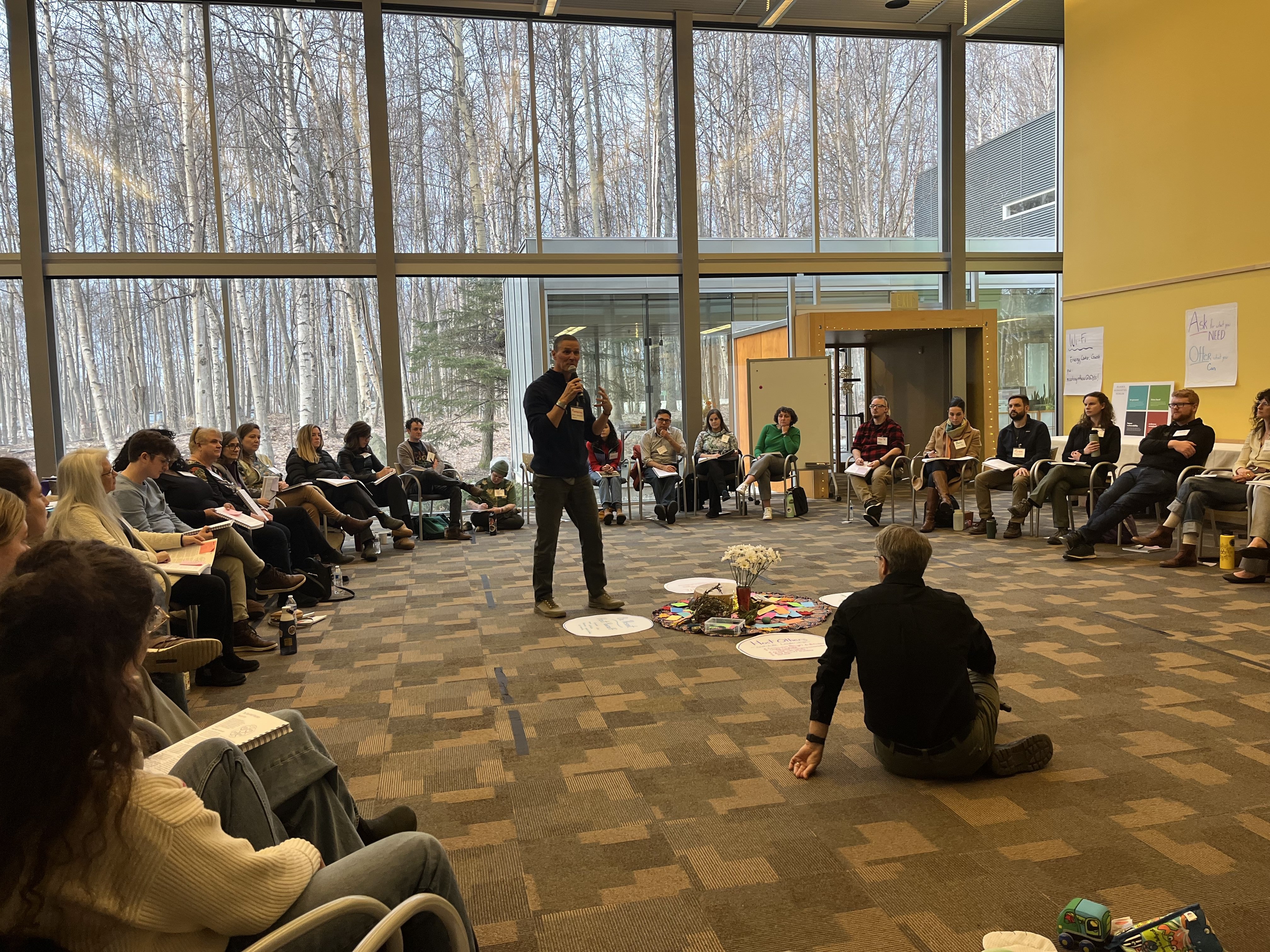 Opening the Art of Hosting Meaningful Conversations workshop in January 2025