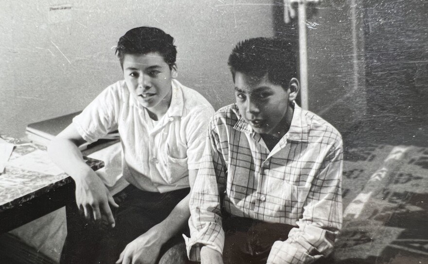 Jim & Kermit LaBelle at Mt. Edgecumbe High School