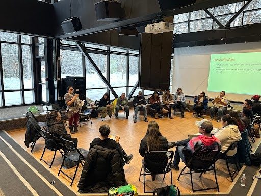 Julie facilitating a Forum gathering during fall 2024.