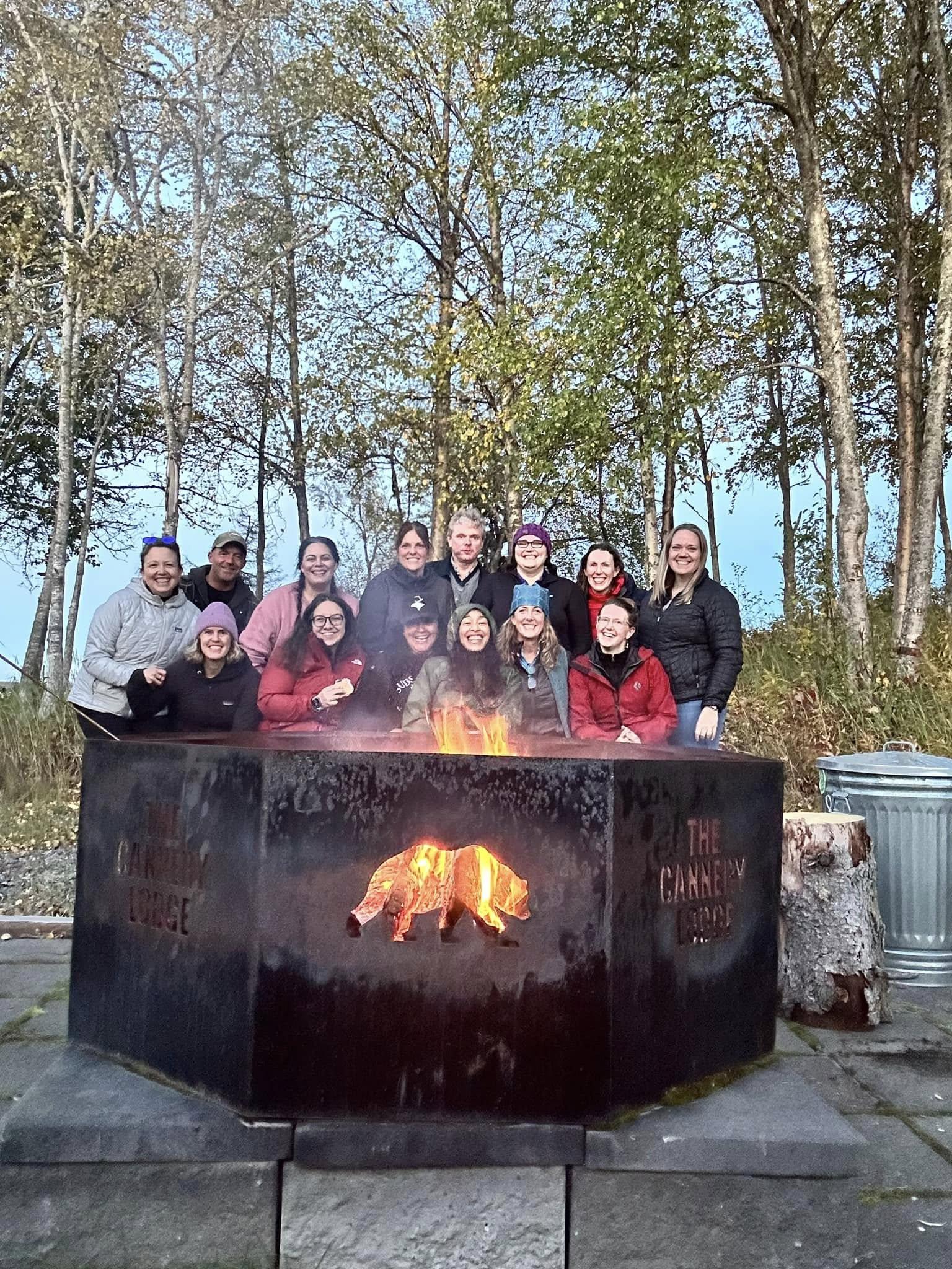 Polly Carr (bottom left) with a group of participants from her Nudlaghi Leadership Institute retreat during summer 2024.