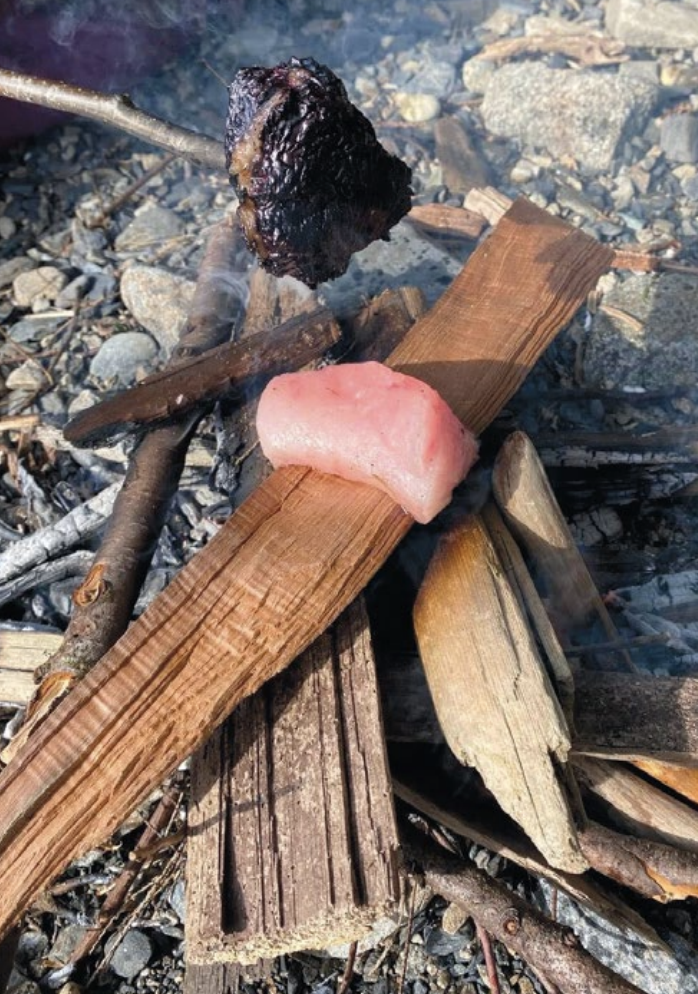 Seal meat and blubber