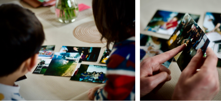 Looking through photos