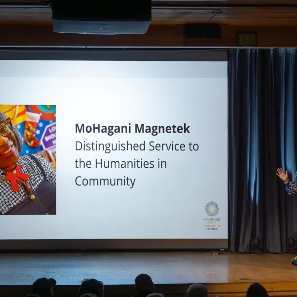 MoHagani accepts her Governor's Award, Oct. 28 2025