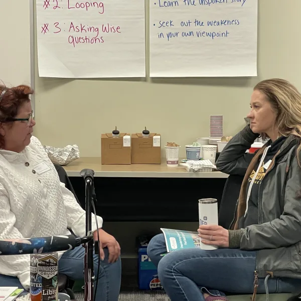 Images from Dec. 2025 Depolarizing Conversations workshop in Wasilla